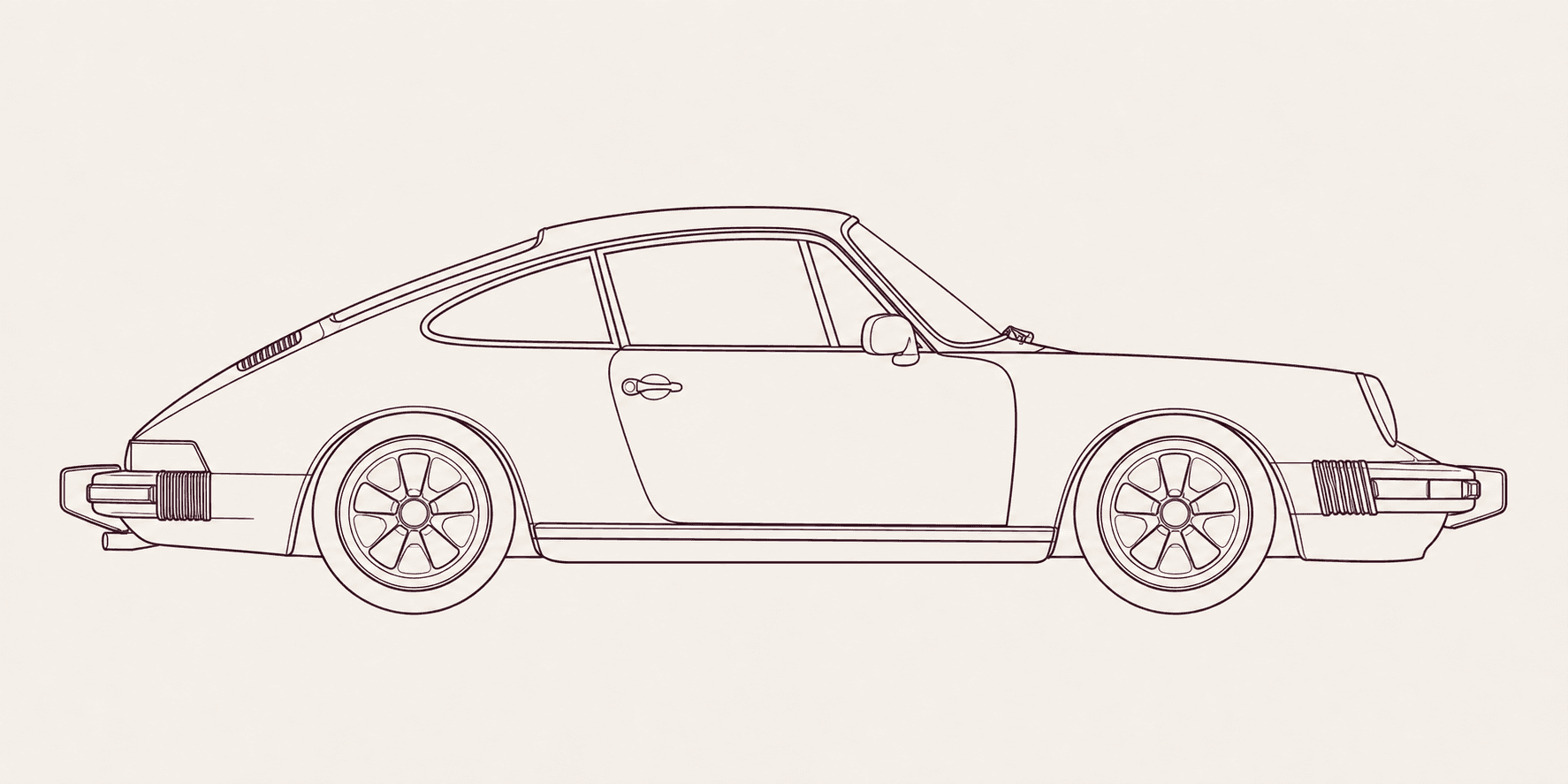 Porsche 911 G Model side profile