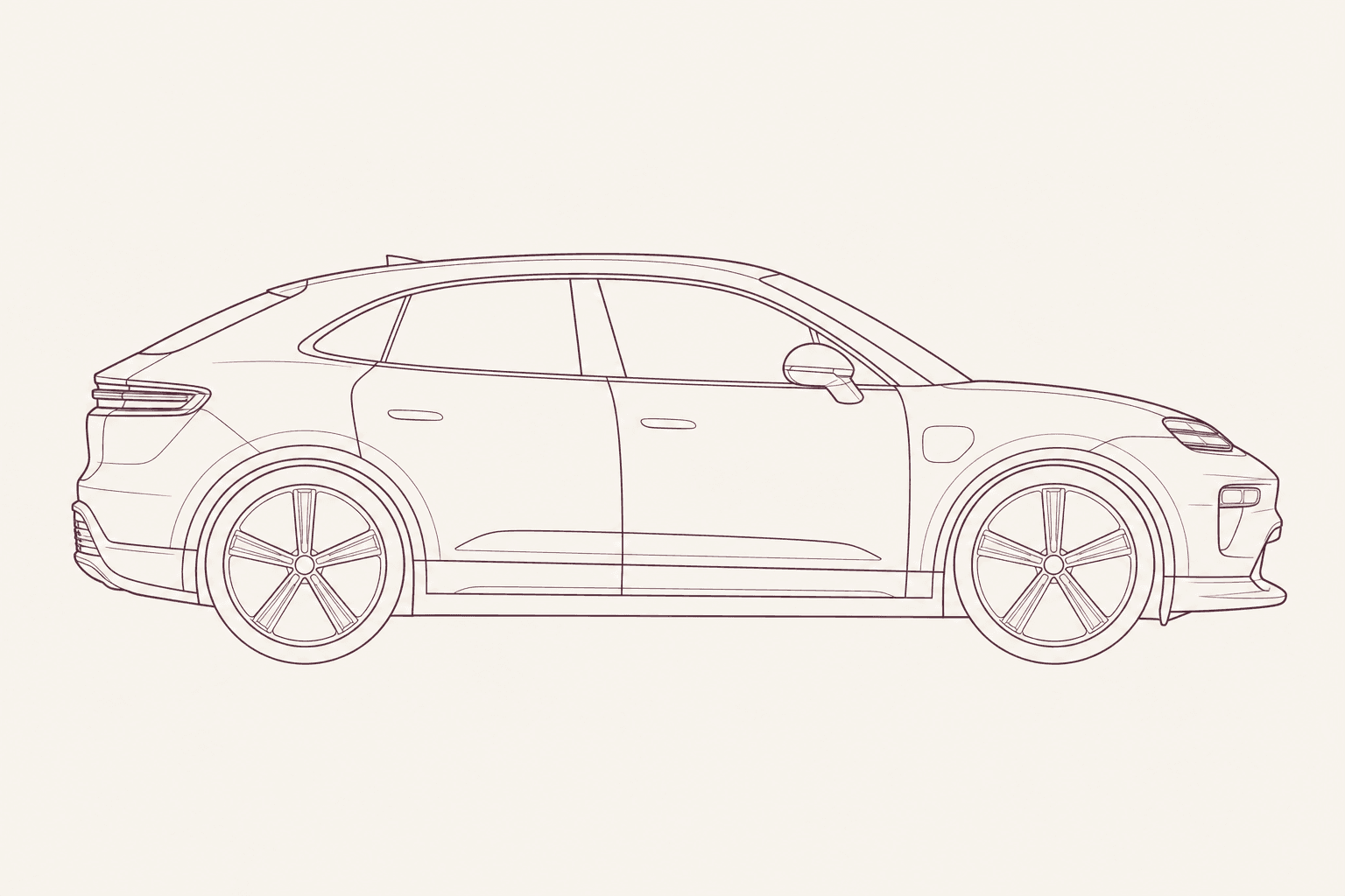 Porsche Macan XAB Electric side profile