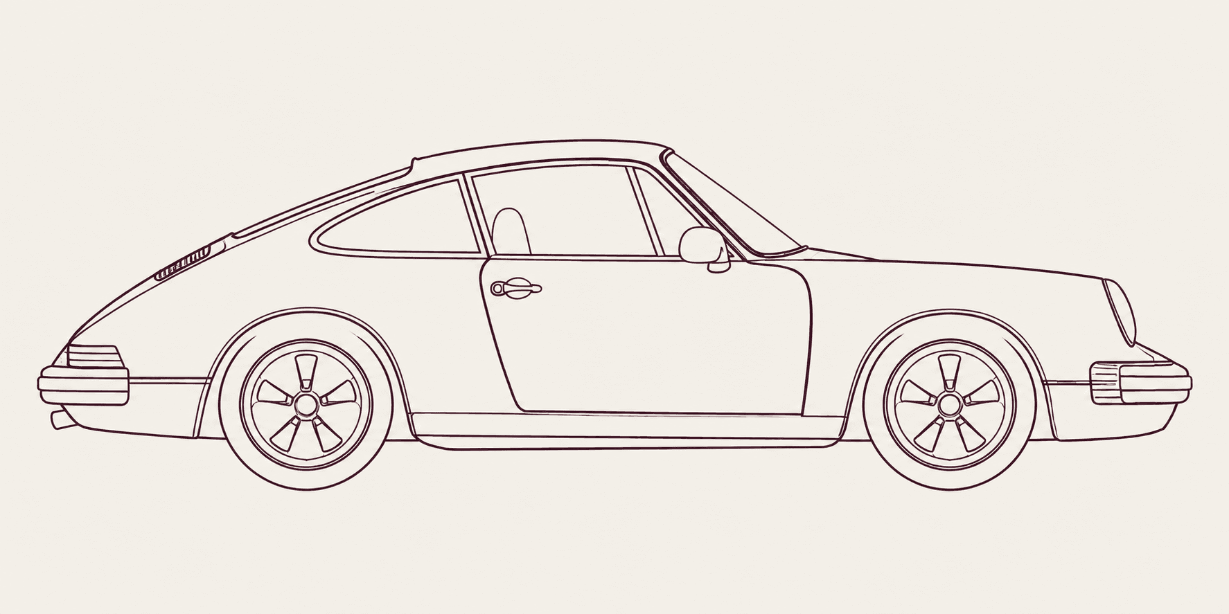 Porsche 911 side profile