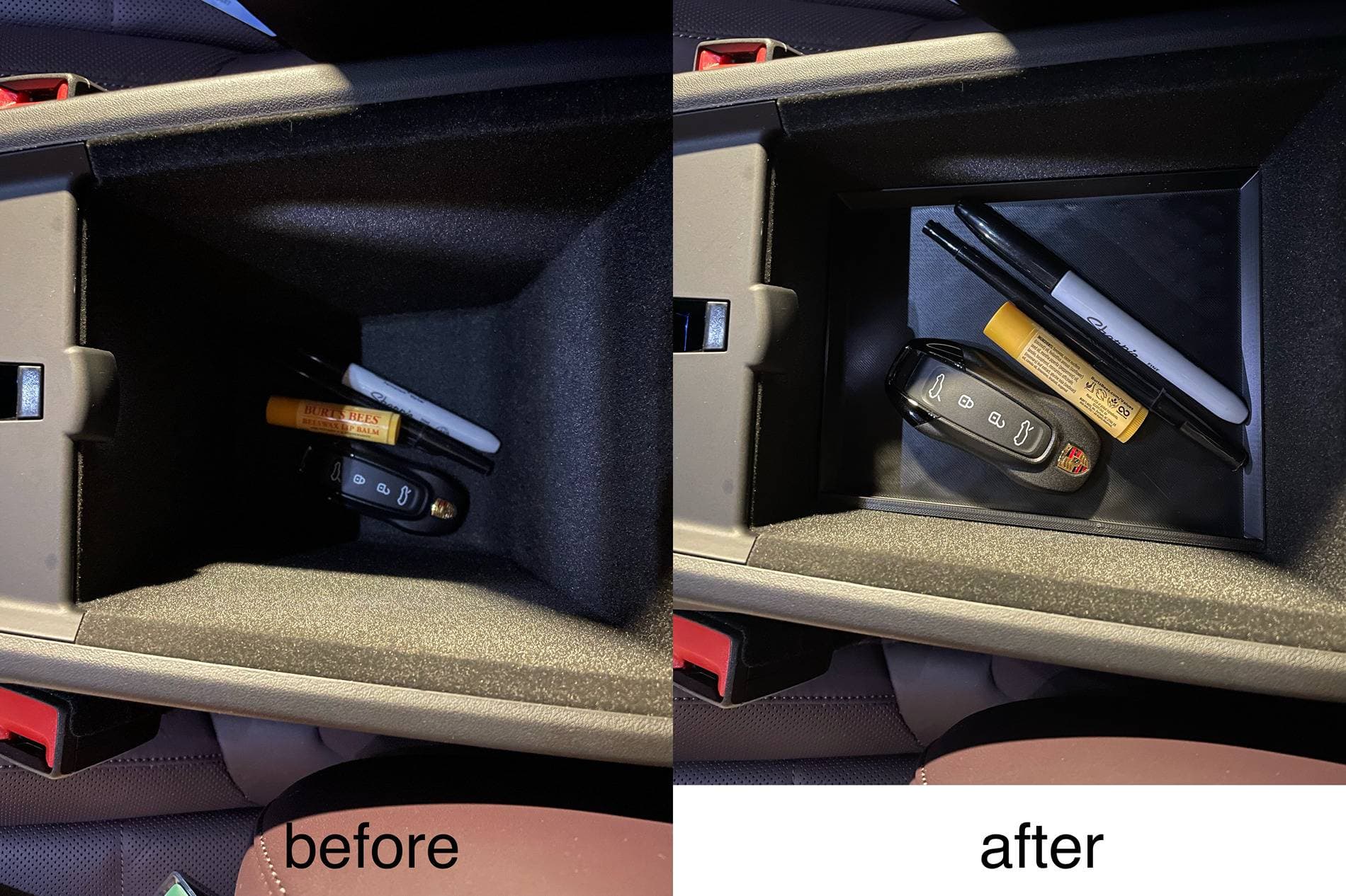 Center-Armrest Storage Tray