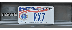 Offset License-Plate Bracket — image 1 of 1